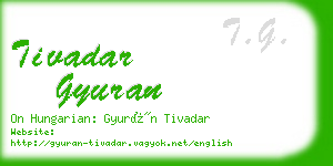 tivadar gyuran business card